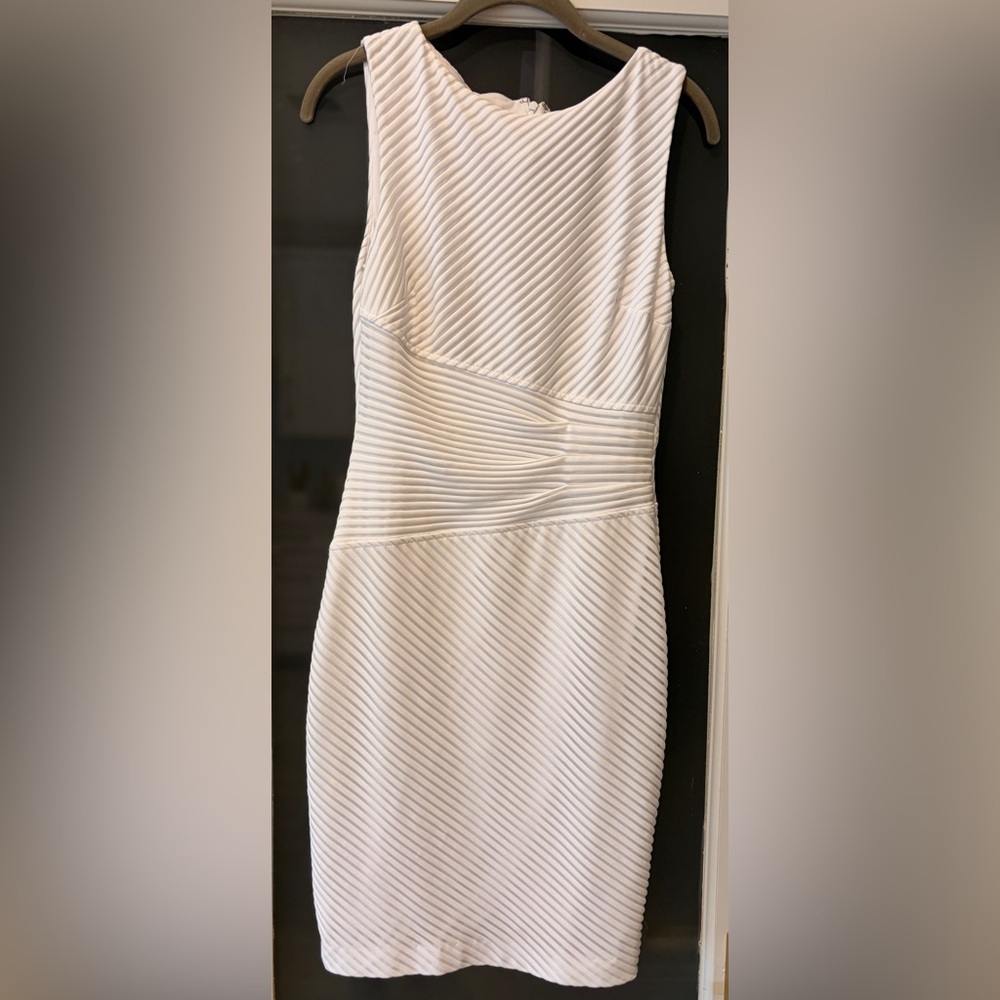 Cache Strapless White Dress